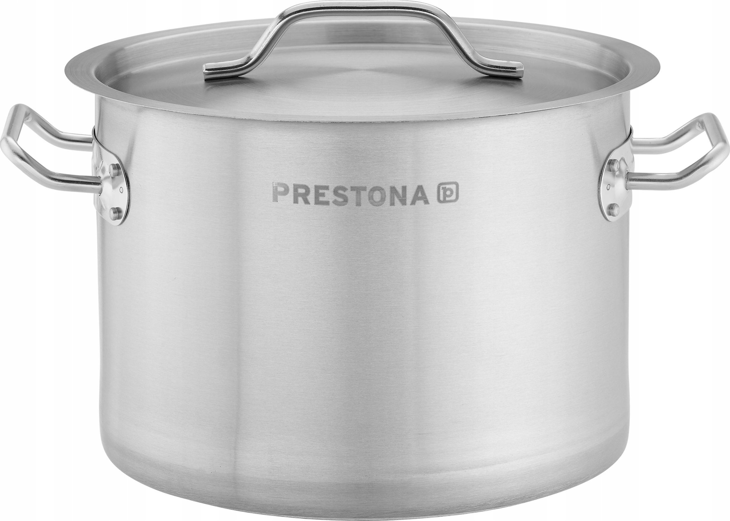 Prestona Garnek średni 9 l o średnicy 250 mm z pokrywką ze stali nierdzewnej | PRESTONA, 210115