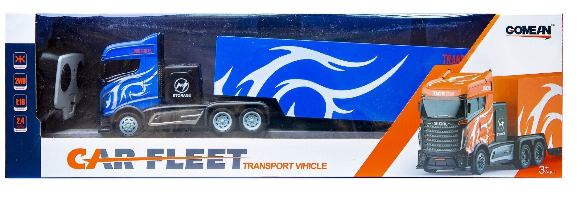 Ciężarówka zdalnie sterowana niebieska