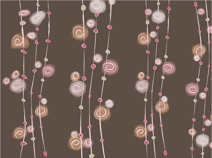 DecoNest Fototapeta - wzór: abstrakcja - róże - 400X309