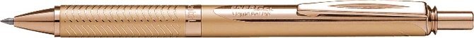 Pentel Pentel EnerGel BL407X-A Tintenroller 0,7 mm mit Druckmechanismus Stahl | Gold