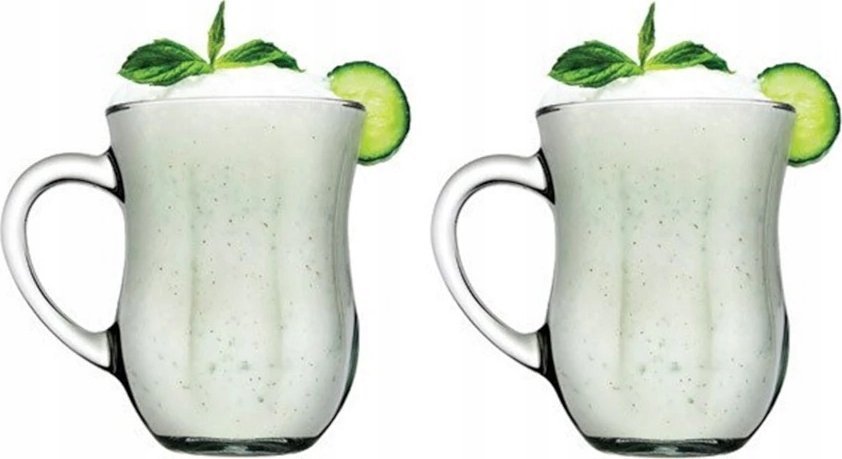 Dajar Zestaw 2 szklanych kubków 350 ml na zimne napoje