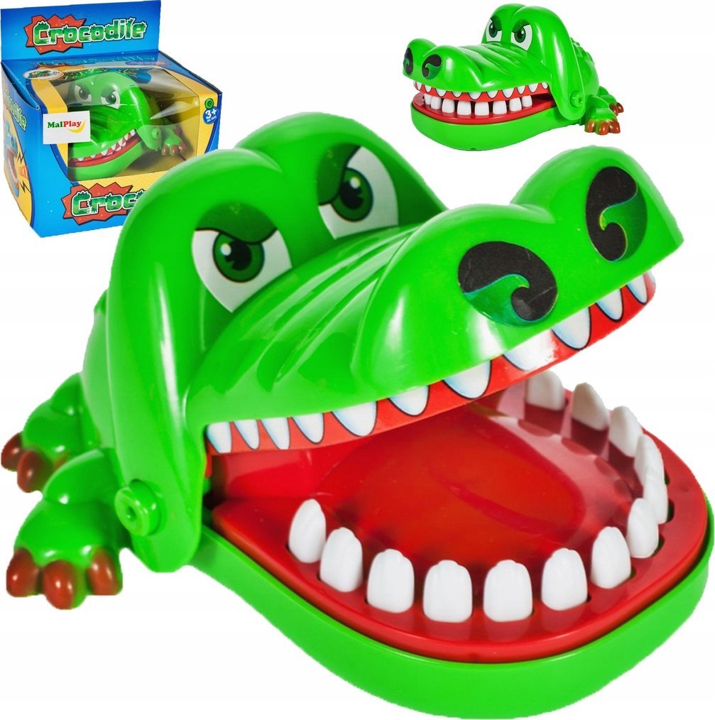 MalPlay Gra zręcznościowa Krokodyl chory ząbek dentysta