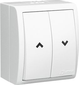 Kontakt-Simon Łącznik hermetyczny żaluzjowy dwubiegunowy IP54 biały - AQZ1/11