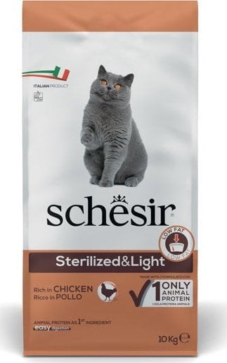 Agras Pet Foods SCHESIR Sterilized Bogata w kurczaka 10kg