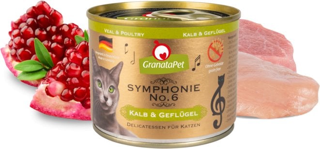 GranataPet Symphonie No.6 cielęcina i drób mokra karma dla kota 200g