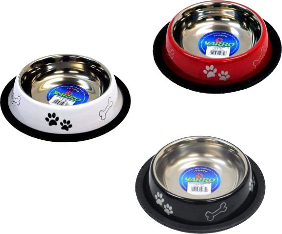 Yarro International MISKA METALOWA NA GUMIE MAL/KOSTKI 18cm