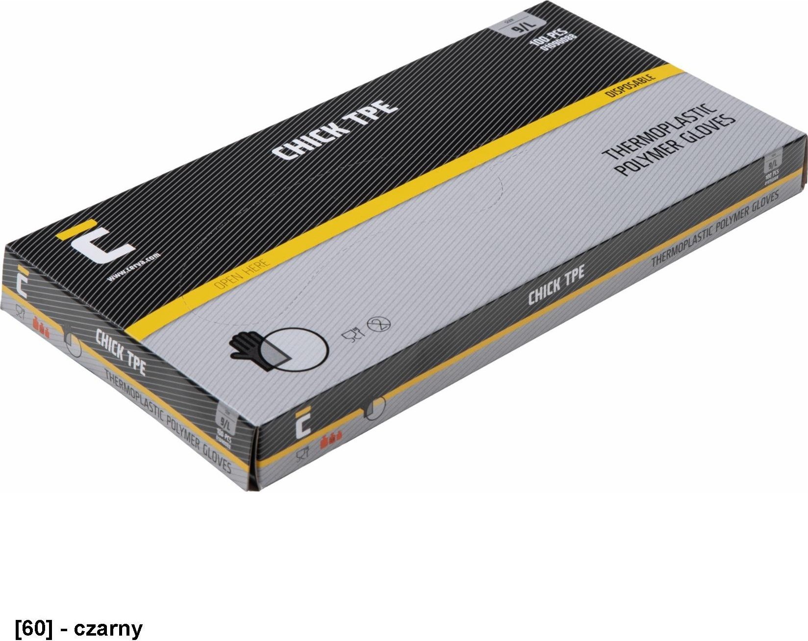 CERVA CHICK TPE - rękawice - czarny 10