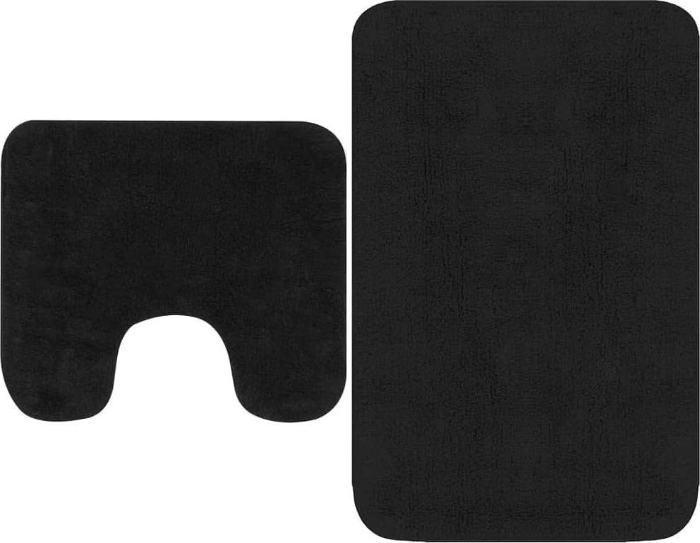 Profeos Komplet antracytowych dywaników do łazienki - Lesnar