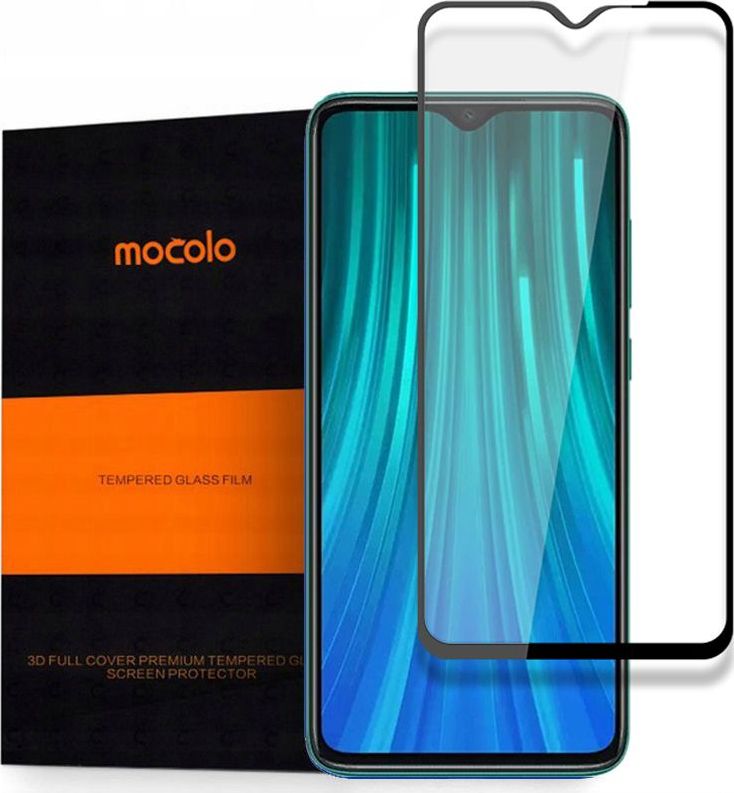 Mocolo SZKŁO HARTOWANE MOCOLO TG+FULL GLUE XIAOMI REDMI NOTE 8T BLACK