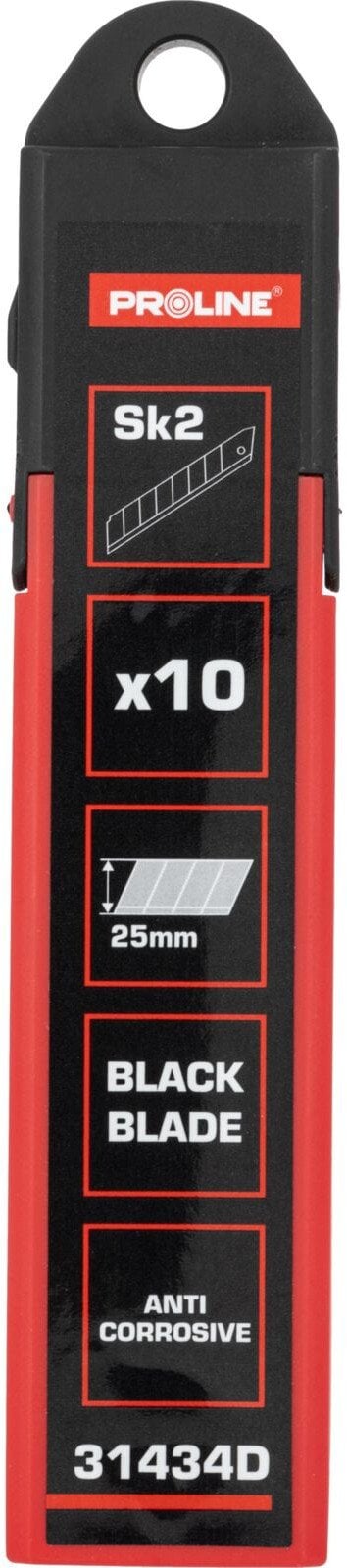 OSTRZE WYMIENNE 25*0,7MM SK2 SZT.10 CZARNE KARTA PROLINE