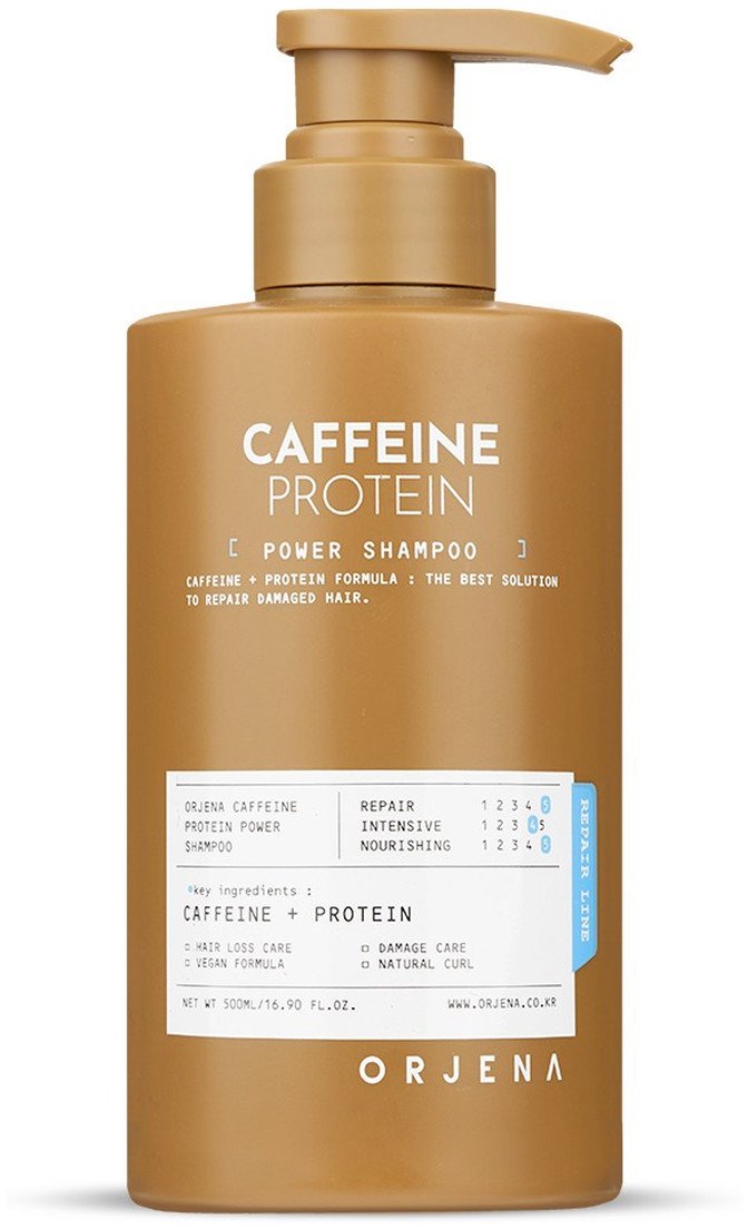 Orjena Power szampon do włosów wzmacniający caffeine & protein 500ml