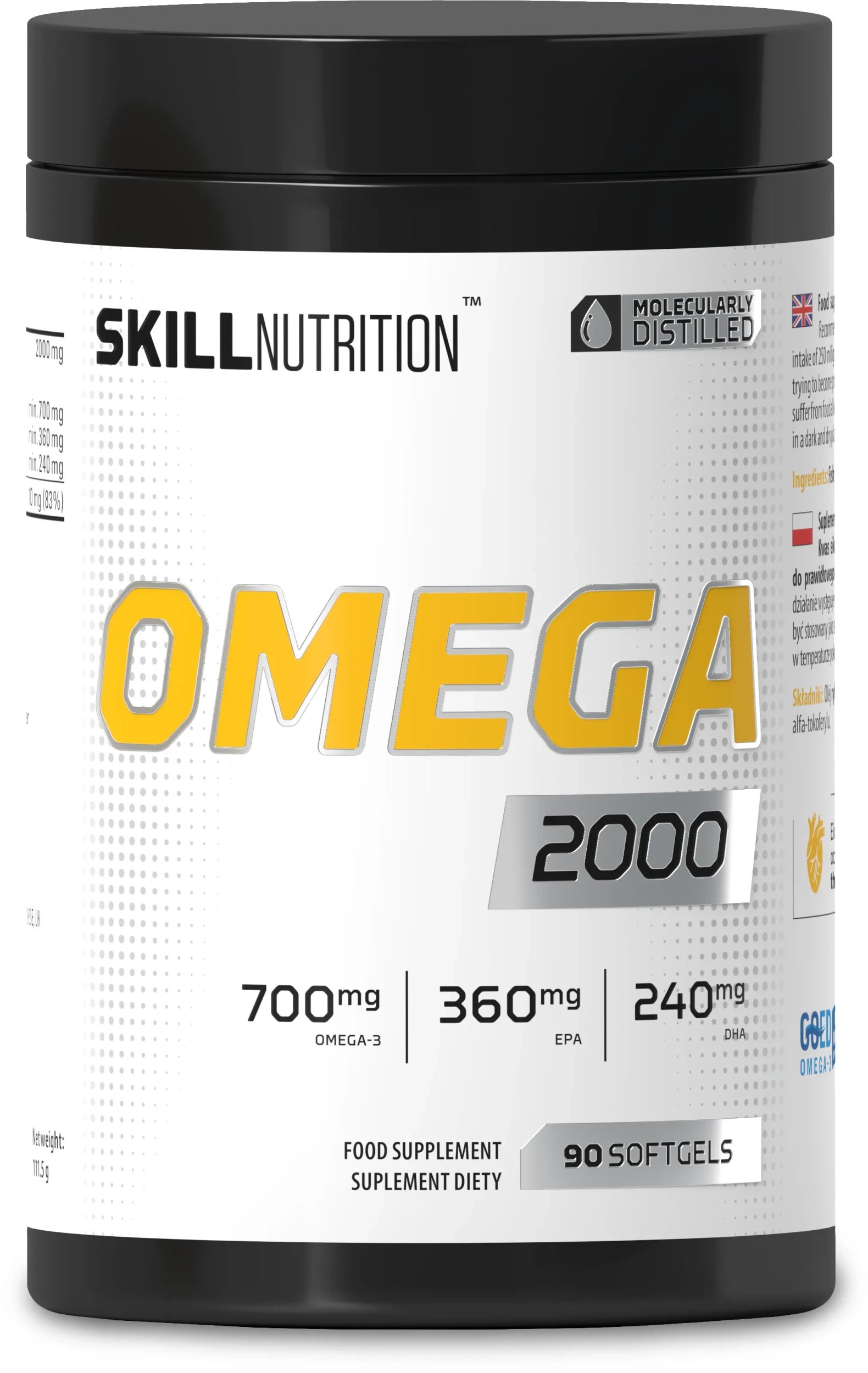 Skill Nutrition - Omega 2000, 90 kapsułek miękkich
