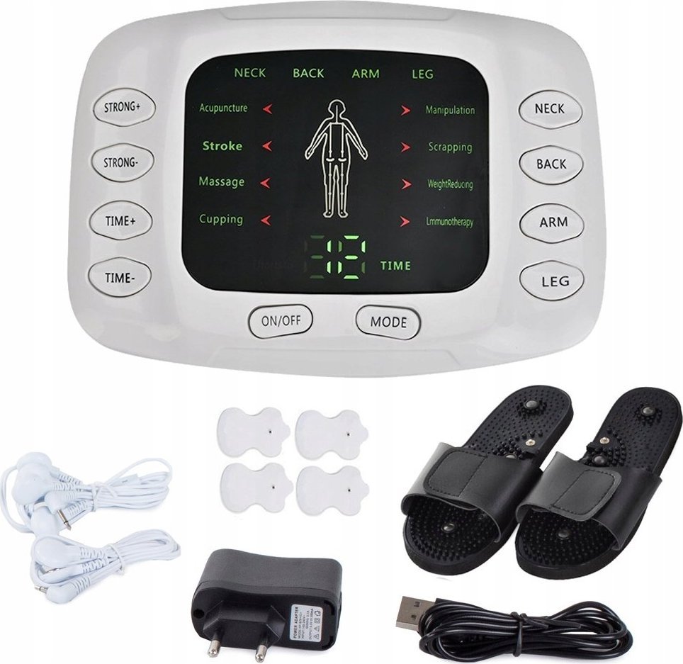 Verk ELEKTROSTYMULATOR MIĘŚNI NERWÓW EMS TENS KLAPKI