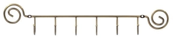HANGER 6 HOOKS480X40.3X90.5ANTIQUE BRASS