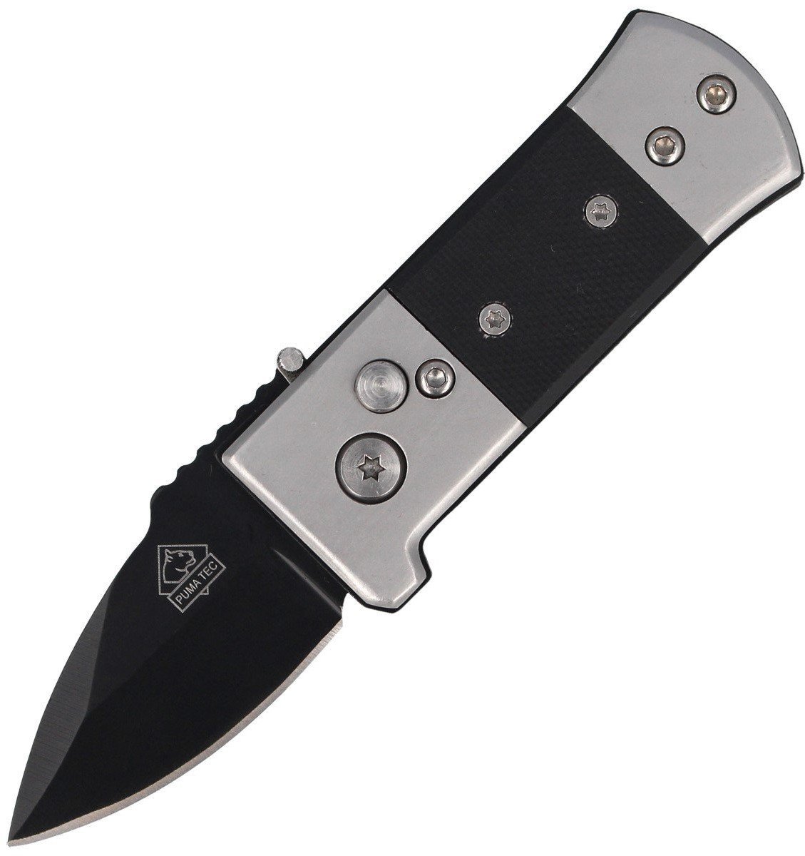 Nóż automatyczny Puma Solingen Black G10 / Stainle