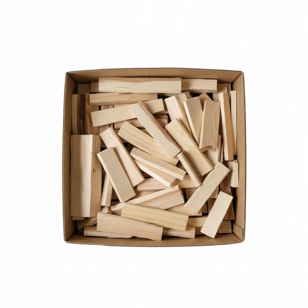 Wood OK Rozpałka 25kg drewno do rozpałki świerkowe suche idealne do kominka, grilla, pieca