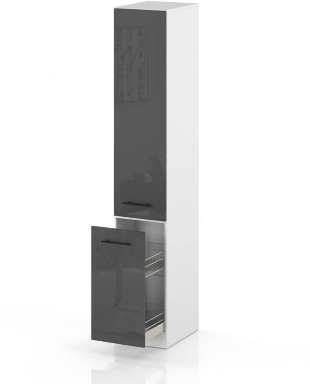 Słupek Kuchenny Stojący 30cm Szafka Cargo S30 Spremium Szary Połysk