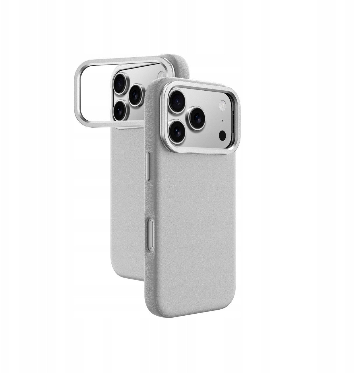 Etui AMAZINGTHING Glamour na iPhone 17 Pro Max z podstawką - szare