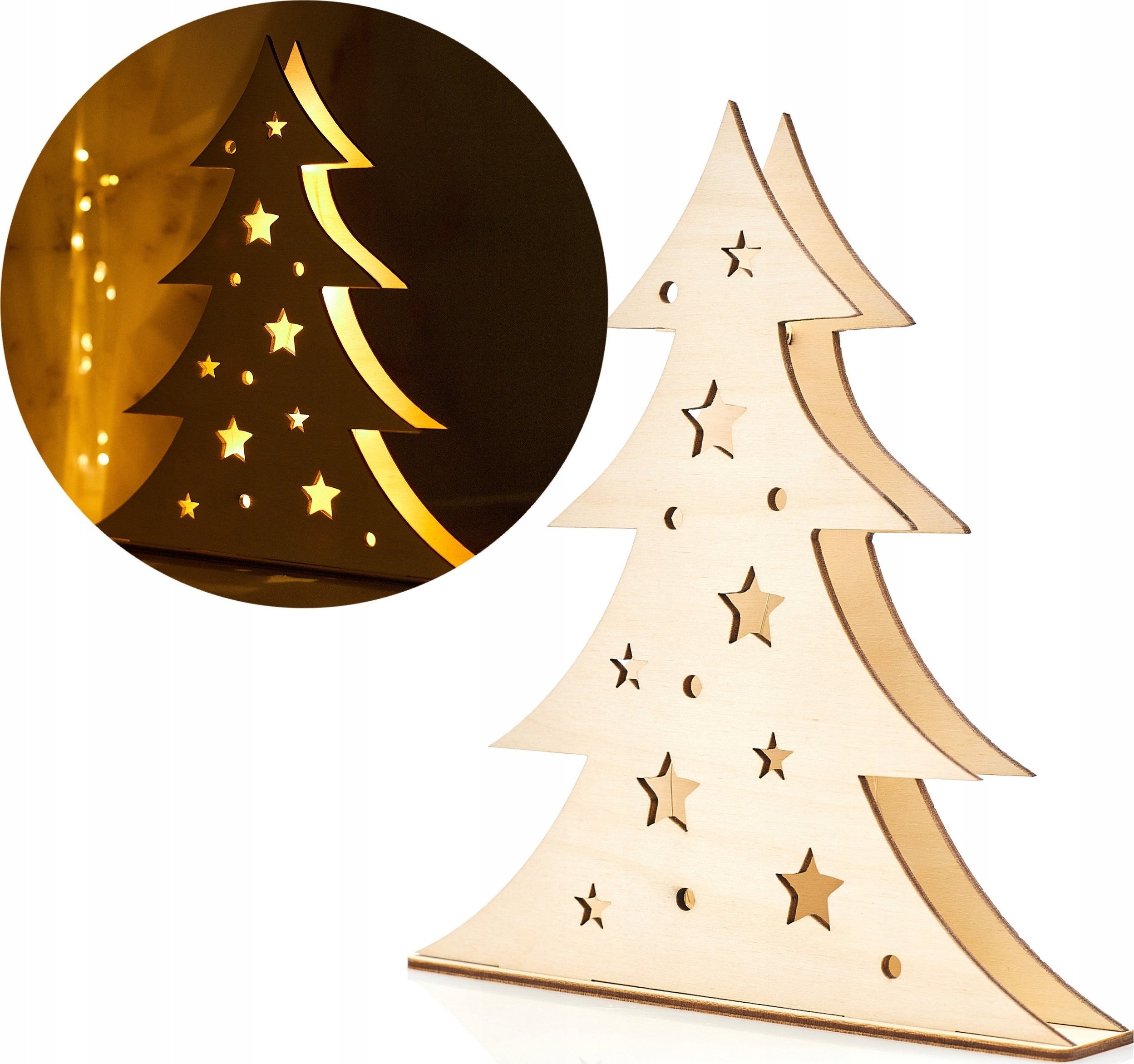 Techrebal Ozdoba choinkowa - choinka ze światełkami led