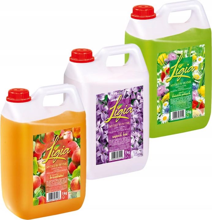 Tytan 3 x MYDŁO W PŁYNIE 5KG BRZOSKWINIA, KWIATY, BEZ