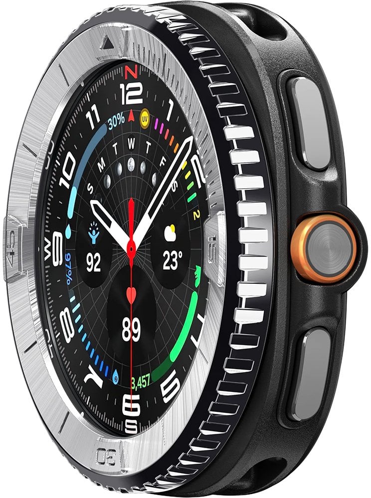 Spigen Bezel Tune (Pilot), silver - Samsung Galaxy Watch 8 Classic 46mm