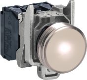 Schneider Electric Lampka sygnalizacyjna 22mm biała 230-240V AC LED (XB4BVM1)