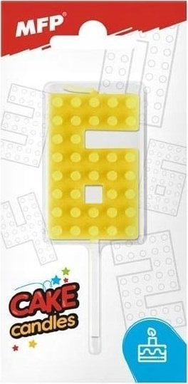 MFP paper świeczka do tortu nr 6 żółta 8800102