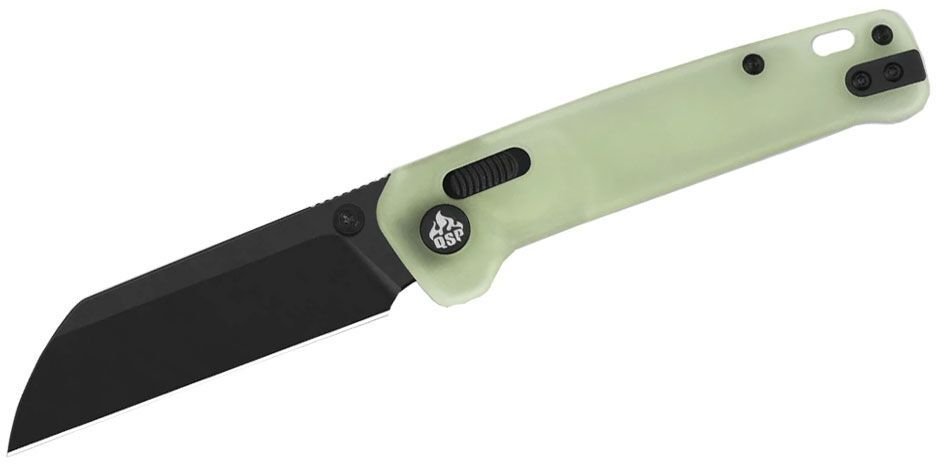 QSP Knife PENGUIN RESIN GLYDE LOCK BLACK QS130GL-H2 Glow-in-the-dark