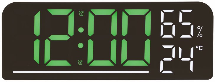 JVD Zegar sieciowy LED SB8027.2 cyfry 6,5 cm, termometr budzik timer