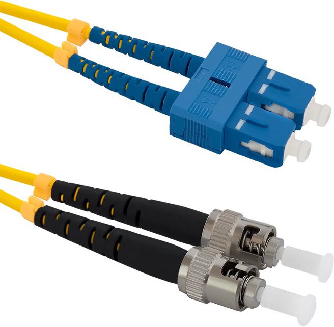 Qoltec Optic Patchcord SC/UPC - ST/UPC SM 9/125 G652D 3m (54061)