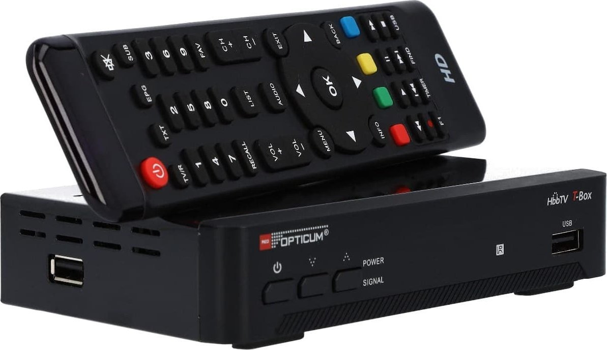 Tuner TV Opticum Tuner DVB-T2 HBBTV T-BOX Opticum HEVC