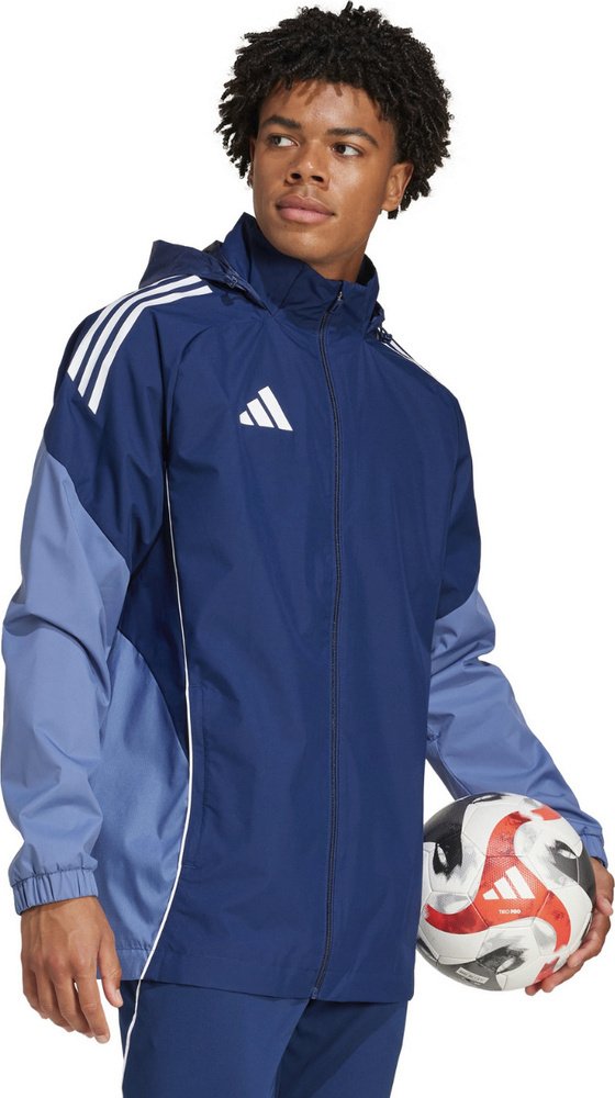 Kurtka męska Adidas Kurtka męska Tiro 25 Competition All-Weather niebieska JI6543 2XL