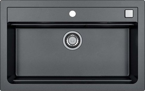 Alveus Alveus ATROX 40 kol. 91 CZARNY zlew Granital (790 x 500) 1 kom. z syfonem POP-UP 3 1/2"