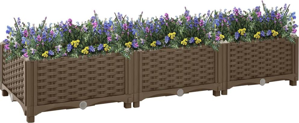 vidaXL Donica do podniesionej rabaty, 120x40x23 cm, polipropylen