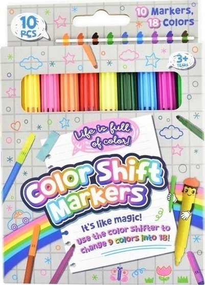 Flamastry zmieniające kolor 9 kolorów