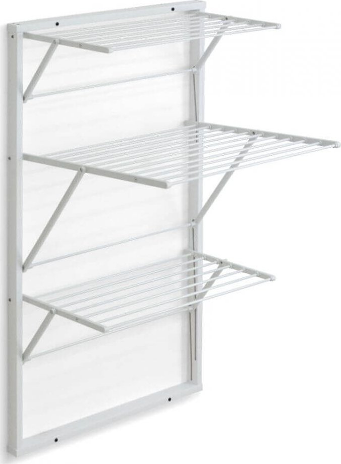 NPC Polska Arredamenti Suszarka na pranie naścienna KARIM 119x68x63 cm biała