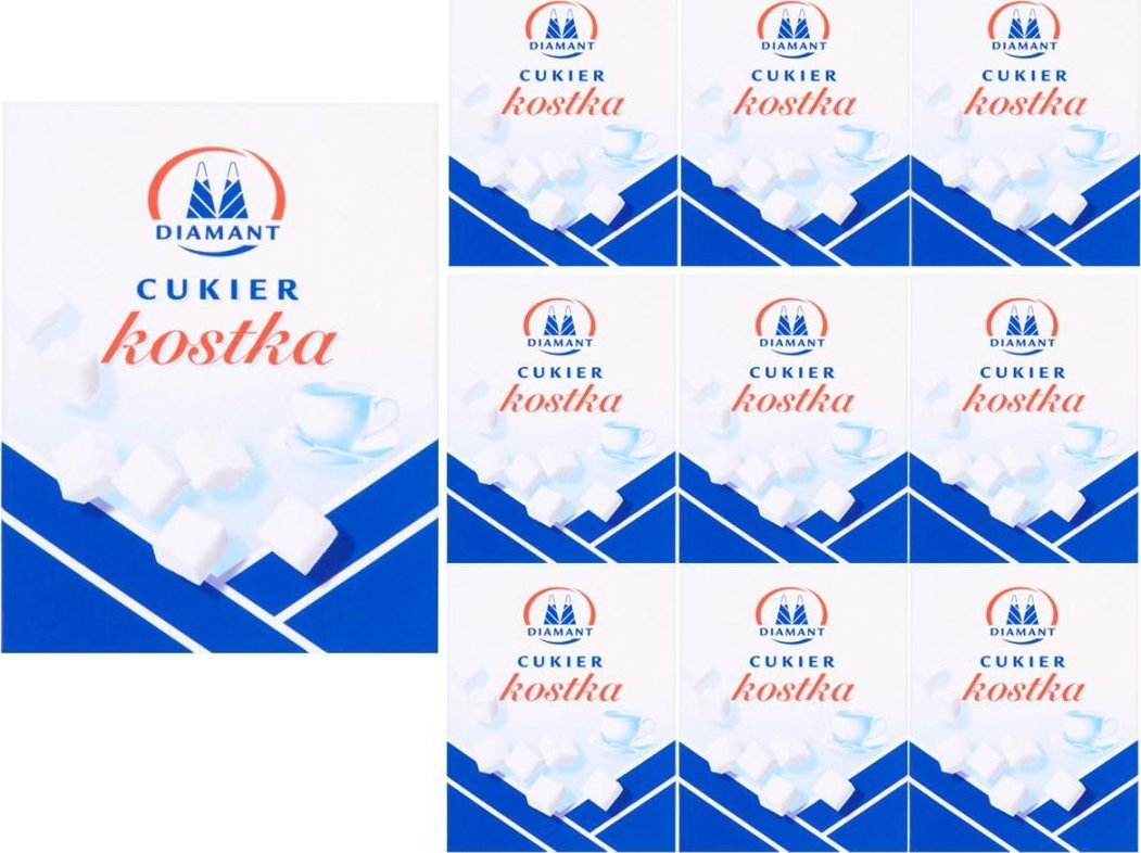 Diamant Diamant Cukier kostka 500 g x 10 sztuk
