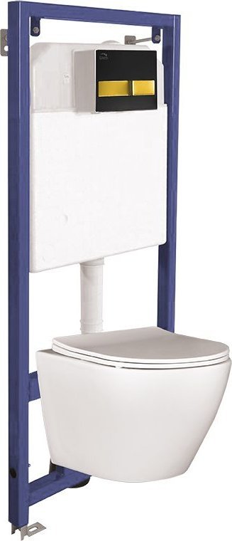 Syfon Laveo LAVEO VMDB600S Akan i Desna - zestaw podtynkowy, stelaż, miska i przycisk