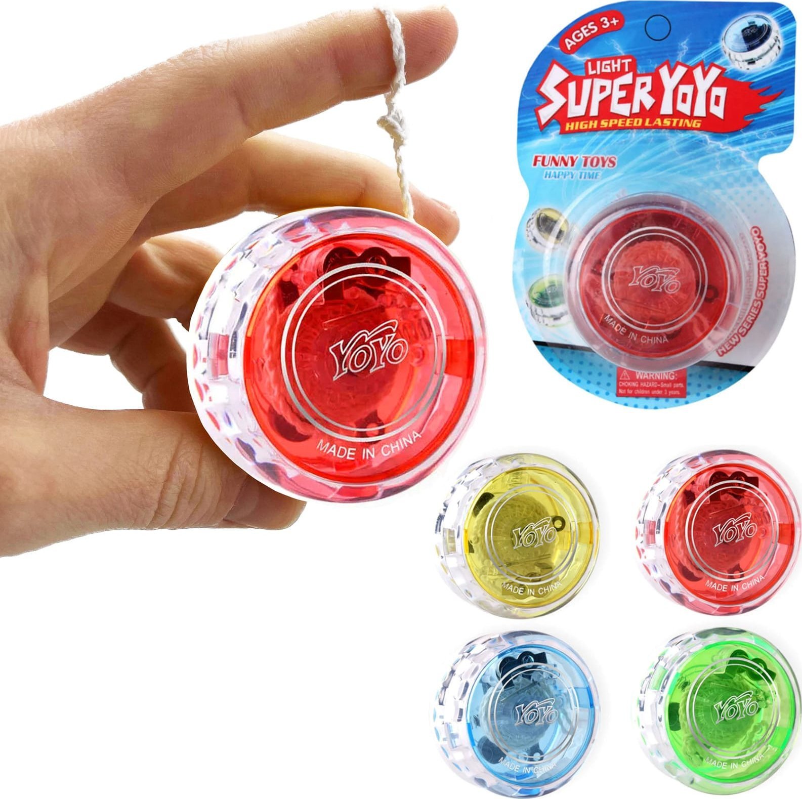 Trifox JOJO GRA ZRĘCZNOŚCIOWA Dla Dzieci YOYO ZABAWKA ŚWIECĄCE LED YO-YO