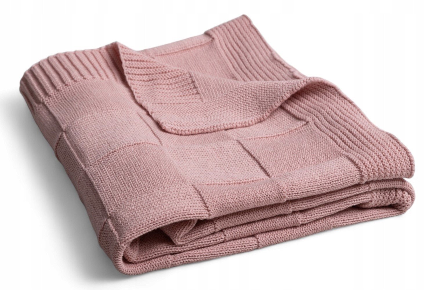 Kocyk SQUARE CHECKS z bawełny 80x100