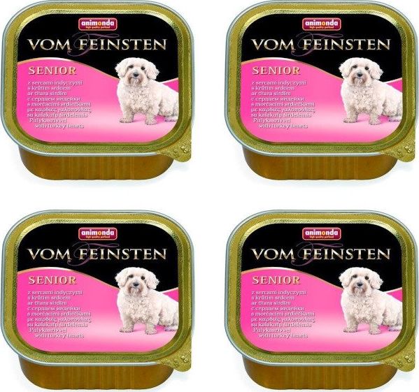 Animonda ANIMONDA Dog Vom Feinsten Senior smak: Serca Indyka 22x150g