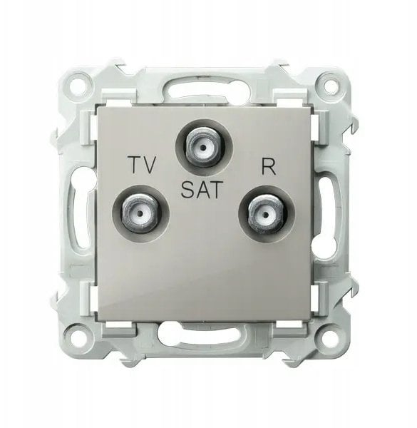 SZAFIR Gniazdo RTV-SAT końcowe kaszmirowy beż GPA-ZS/m/83