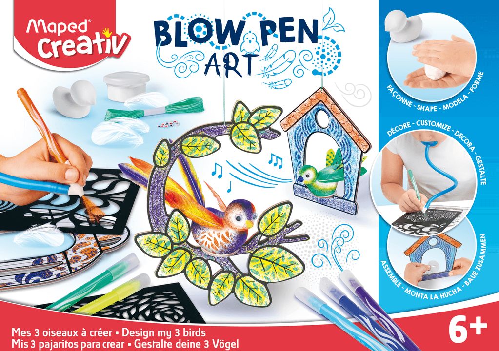 Stickn Flamastry dmuchane zestaw Little Bird