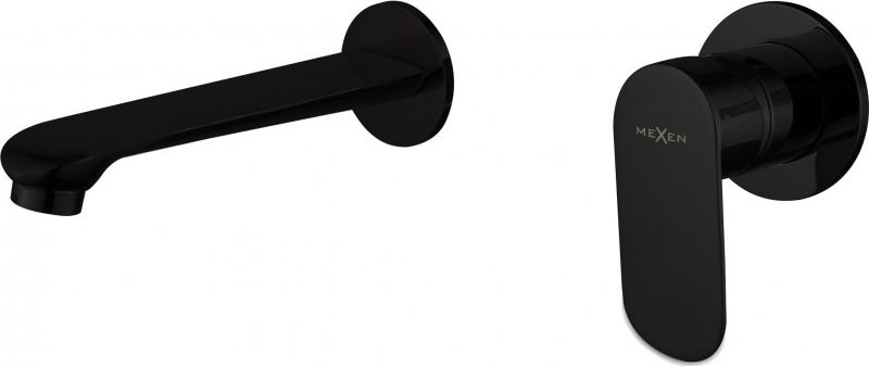 Bateria umywalkowa Mexen Dox podtynkowa czarny