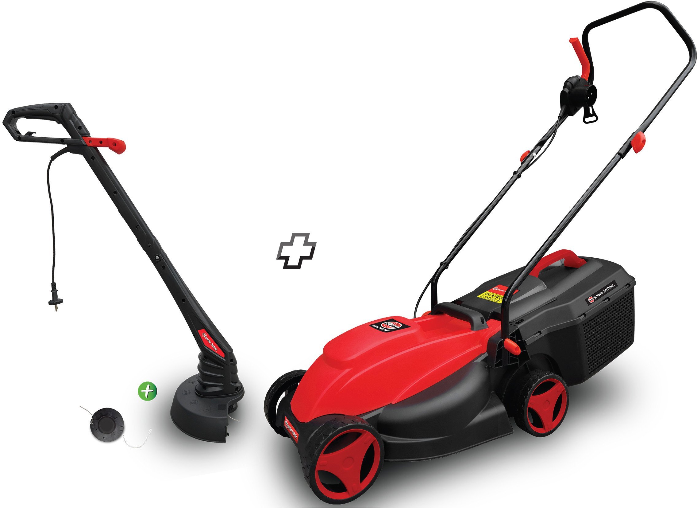 Electric lawn mower ELEM, 1300 W, 32 cm, 25 l, includes 250 W trimmer