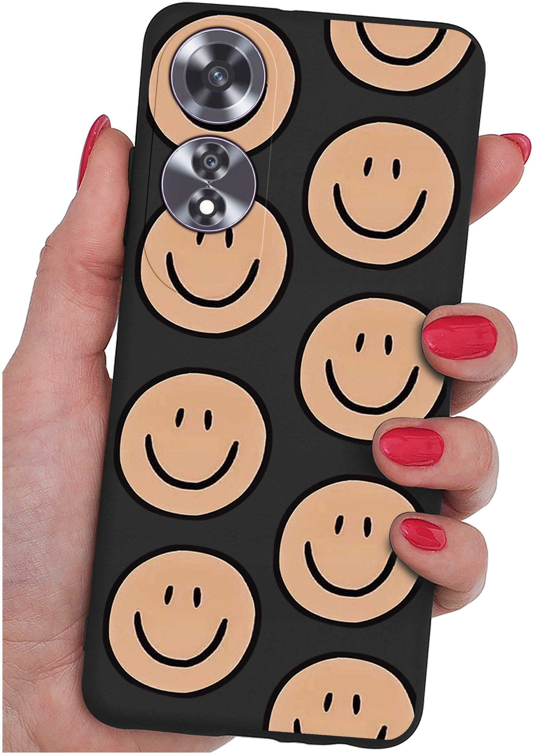 Etui do Oppo A60 4G WZORY |SILIKONOWE MATT CASE + SZKŁO 9H