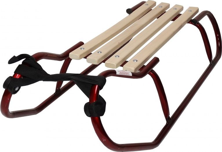 Matpol Sanki metalowe bordowe