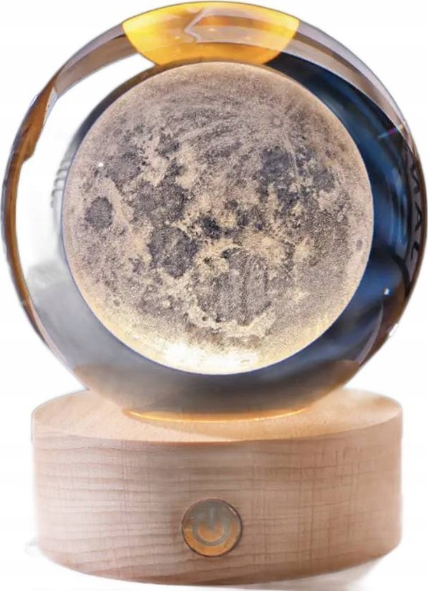 Lampka Nocna Dla Dzieci 3D, USB - Ziemia