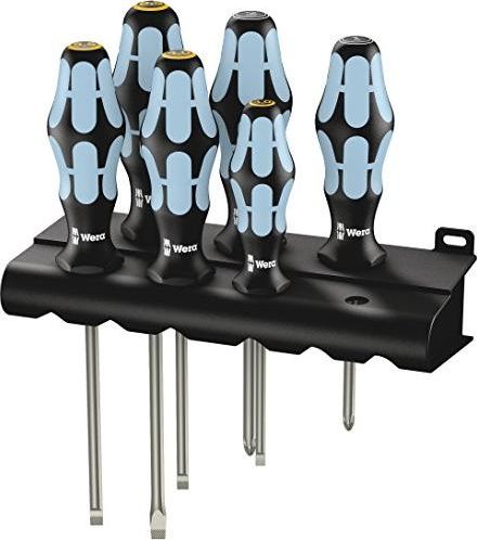 Wera Wera 3334/3355/6 Rack - Screwdriver set, stainless steel