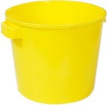 Artech Okrągły pojemnik plastikowy bez pokrywy 30l (Kolor: żółty)